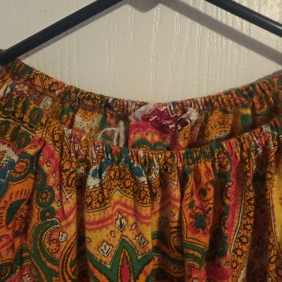 1960's Boho Paisley Print Mini Dress - Picture 6 of 6